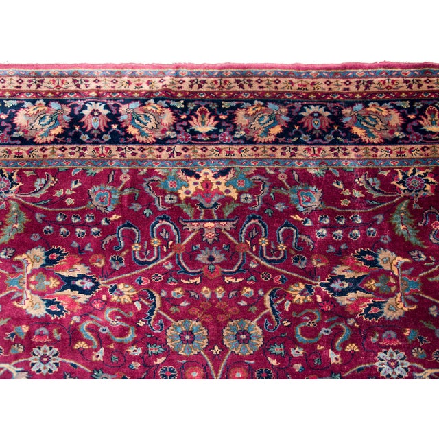 A beautiful early 20th century Turkish Sparta rug with an all-over delicately rendered pattern with mirrored flowers,...