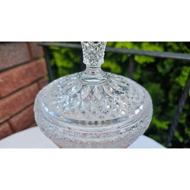 Art Deco Crystal Bonbonniere or Vase, Bohemia, 1920s For Sale - Image 11 of 13