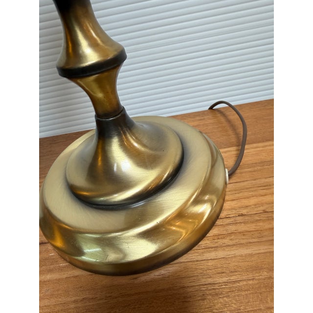 Art Deco Brass Bankers Desk Lamp For Sale - Image 9 of 12