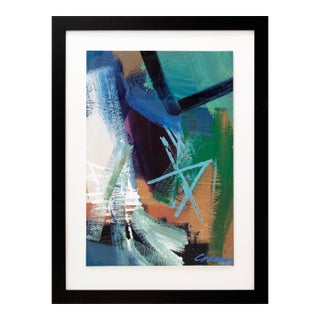 Bruce Conforti - Untitled (Abstract), C. 2010s Signed Acrylic on Paper For Sale