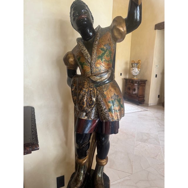 Amazing 19th century pair of Italian statues/torcheres. Strikingly handsome in fantastic condition. Great home decor and...