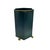 Late 20th Century Waste Bin With Empress Design Chinoiserie Footed Container Vintage Oriental Decor For Sale - Image 4 of 6