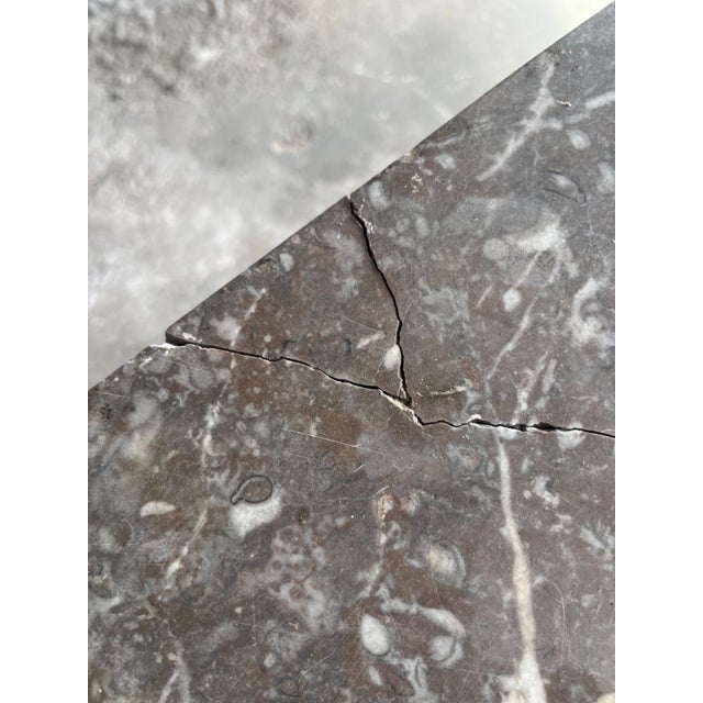 Metal Industrial Two Tier Metal Side Table For Sale - Image 7 of 17