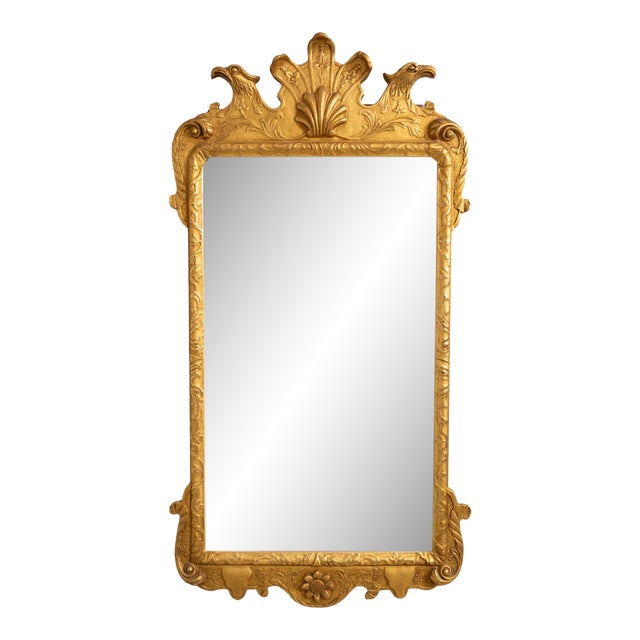 Friedman Brothers Colonial Williamsburg Gold Gilt Wall Mirror For Sale