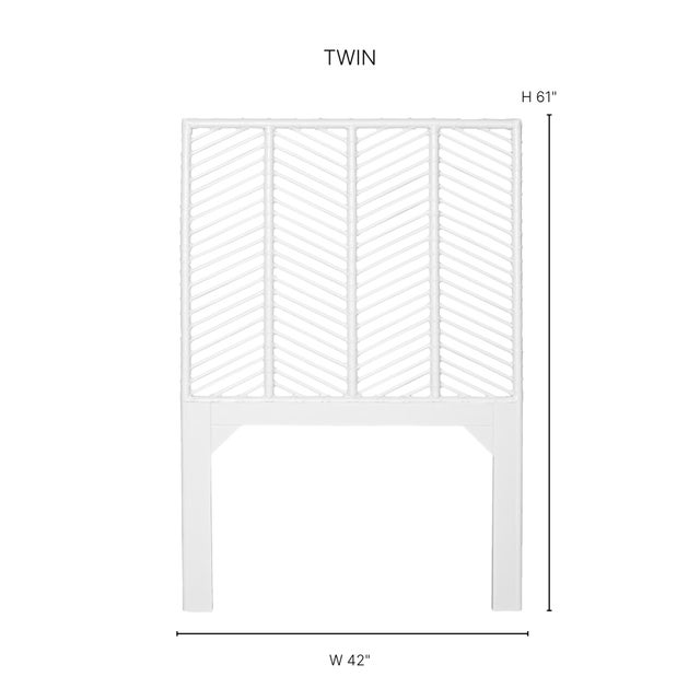 Modern Liam Platform Bed Twin - White For Sale - Image 3 of 12