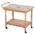 Danish Brutalist Oak Serving Table with Ceramic Tiles, 1960s For Sale - Image 9 of 9