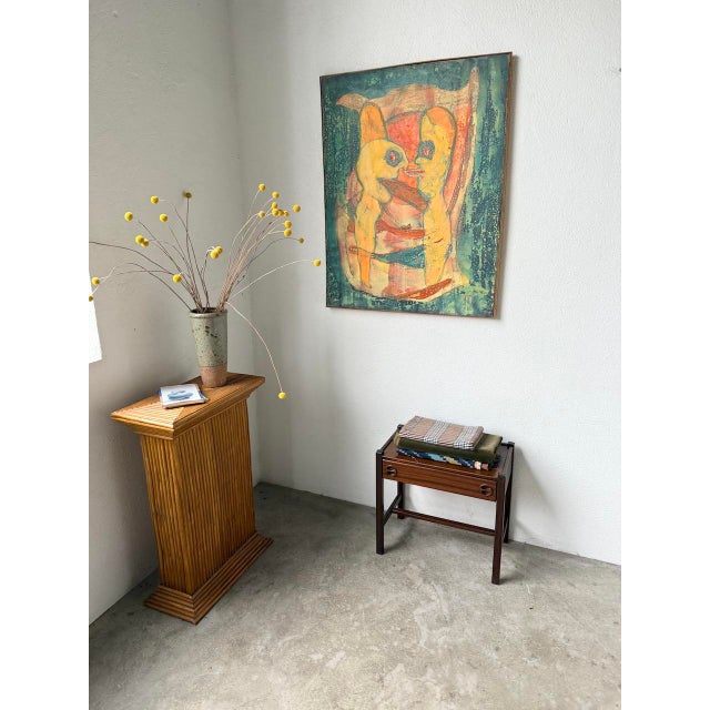 1950s Mahogany Bedside Table by Jacques Hauville for Roche Bobois, 1950s For Sale - Image 5 of 18