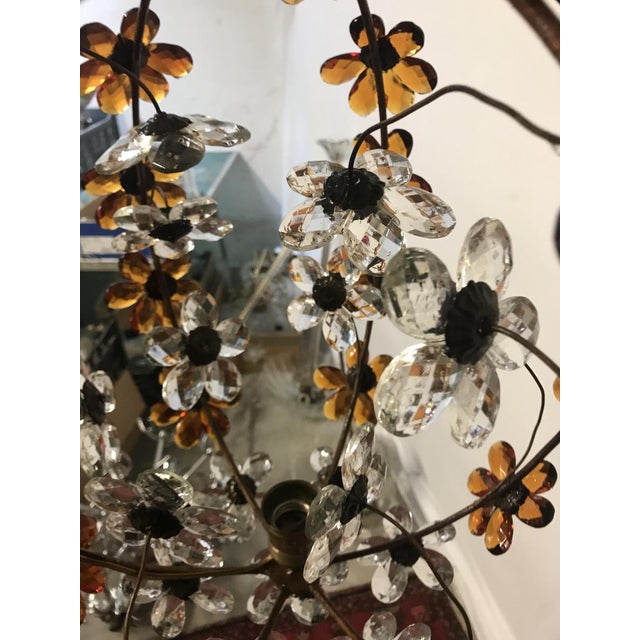 Vintage Pendant with Amber and Transparent Crystals For Sale - Image 15 of 18
