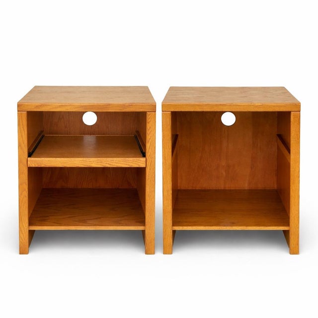 Pair of 1990s Oak Modular Utility Cabinets For Sale - Image 18 of 18