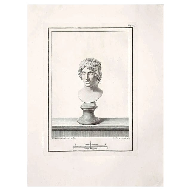 Unknown, Antiquities of Herculaneum Exposed, Original Etching, 18th Century For Sale