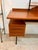 1970s Teak and Iron Desk with Brass Feet For Sale - Image 5 of 17