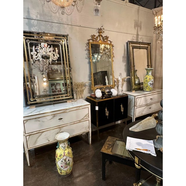 Modern 2 Tone Murano Glass Mirrors For Sale In Dallas - Image 6 of 8