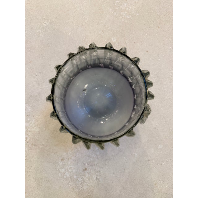 Glass Italian Murano Glass Vase With Vertical Ridges, 1970s For Sale - Image 7 of 7