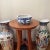 Vintage Octagon Chinese Hand -Painted Blue & White Porcelain Bonsai Cachepot/ Planter For Sale - Image 10 of 12
