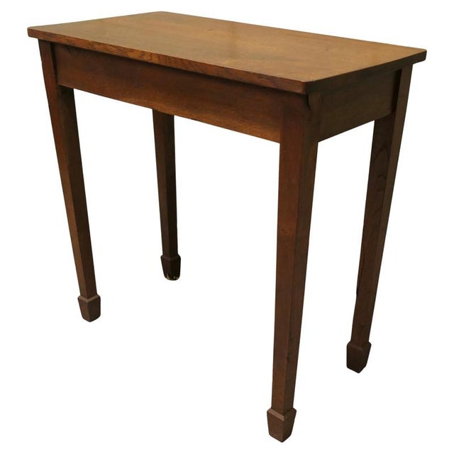 Gold Arts and Crafts Oak Occasional Side Table, 1890s For Sale - Image 8 of 8
