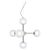 Metal Charlotte Five Lights Silver Pendant Light by MUG For Sale - Image 7 of 7