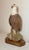 Folk Art Vintage Hand Carved Wood Folk Art Bald Eagle Bird With Fish Sculpture Statue For Sale - Image 3 of 17