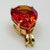 Metal Vintage Clyde Duneier 10k Gold 13-Carat Padparadscha Sapphire Pear Pendant For Sale - Image 7 of 12