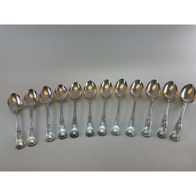 New 1970s Complete European Cutlery Set for 12, Including Fish Eaters & Serving Pieces 129 Pieces. For Sale In New York - Image 6 of 14