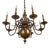 Antique 19th Century Dutch Bronze Chandelier with Eight Arms For Sale