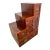 1970s Japanese Kaidan Tansu Step Chest Cabinet Four Pass Through Drawers Hand Crafted For Sale