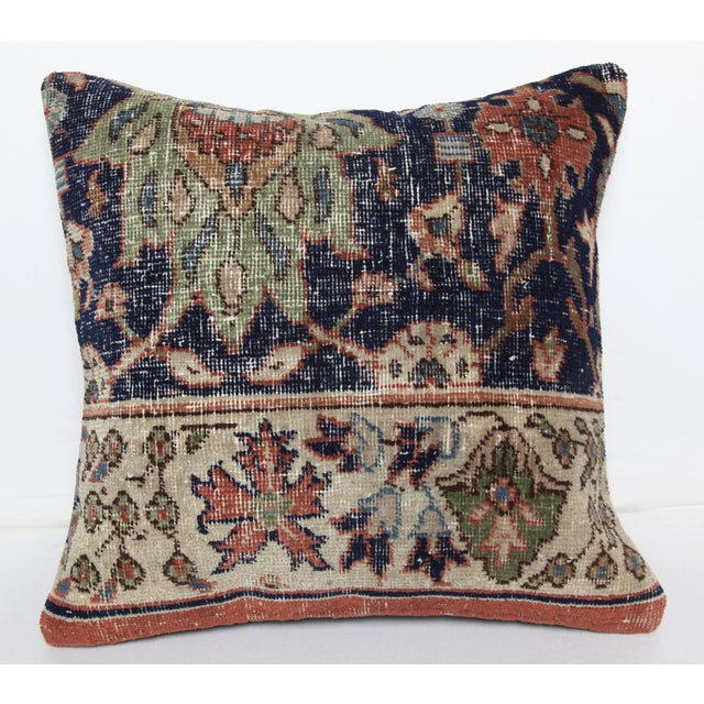 Here i am listing a 100% Handmade double knotted rug pillow cover, made from Vintage rug This’s a modern design and...