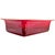 Vintage French Le Creuset Cerise Enameled Cast-Iron Rectangular Roaster For Sale In San Francisco - Image 6 of 12