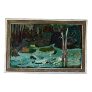 Käge Liefwendal, Stream, 1950s, Oil on Panel, Framed For Sale