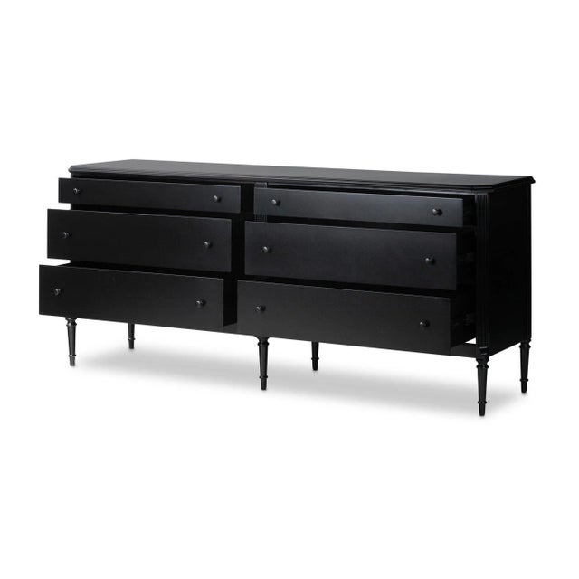 Four Hands Lendon 6 Drawer Dresser - Black For Sale - Image 12 of 12