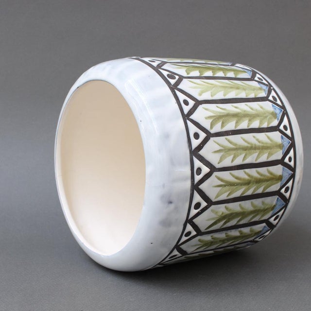 Vintage French Ceramic Cachepot by Roger Capron, 1970s For Sale - Image 14 of 15