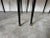 1970s Vintage Italian Gio Ponti-Style High Ladder Back Metal Dining Chairs With Brasset of 6/ Sold For Sale - Image 10 of 12