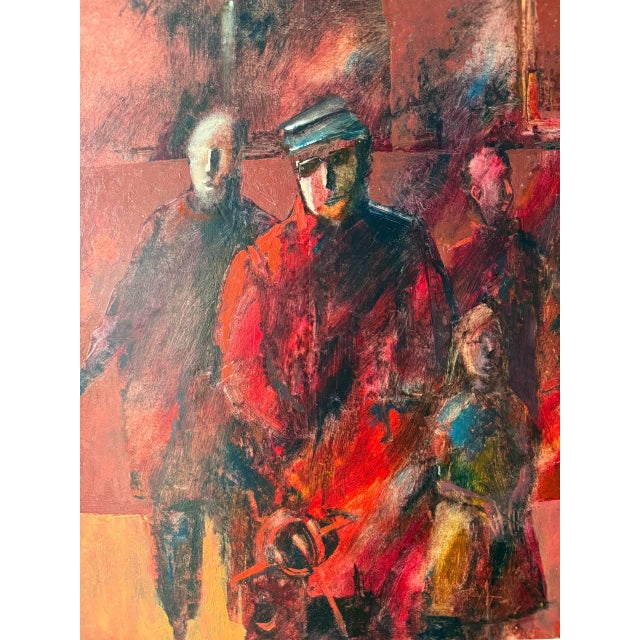 Layers of red and texture unfold into a scene both haunting and beautiful. The composition draws in gently, revealing its...