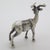 Metal Vintage Italian Handmade Genuine Silver Ibex Animal Figurine Sculpture Miniature For Sale - Image 7 of 10