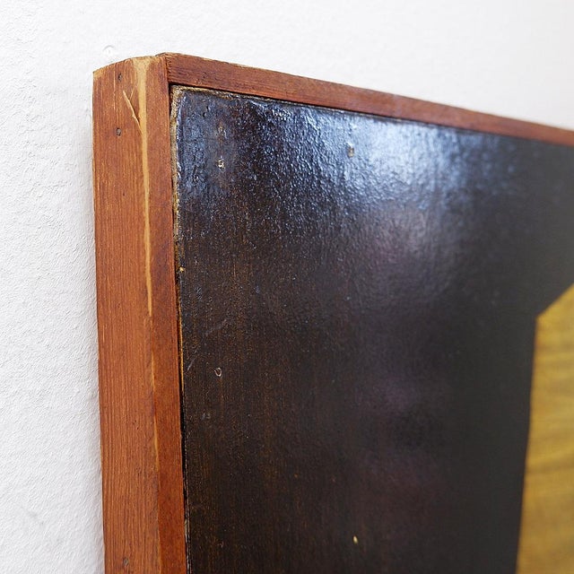 Abstract Composition, 1990s, Oil on Panel For Sale - Image 5 of 13