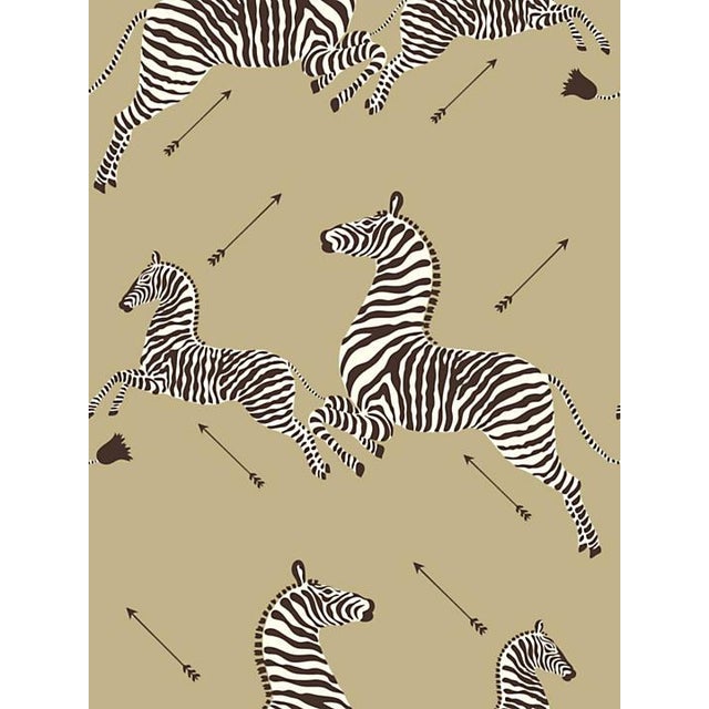 Scalamandre Zebras, Gold Wallpaper Chairish