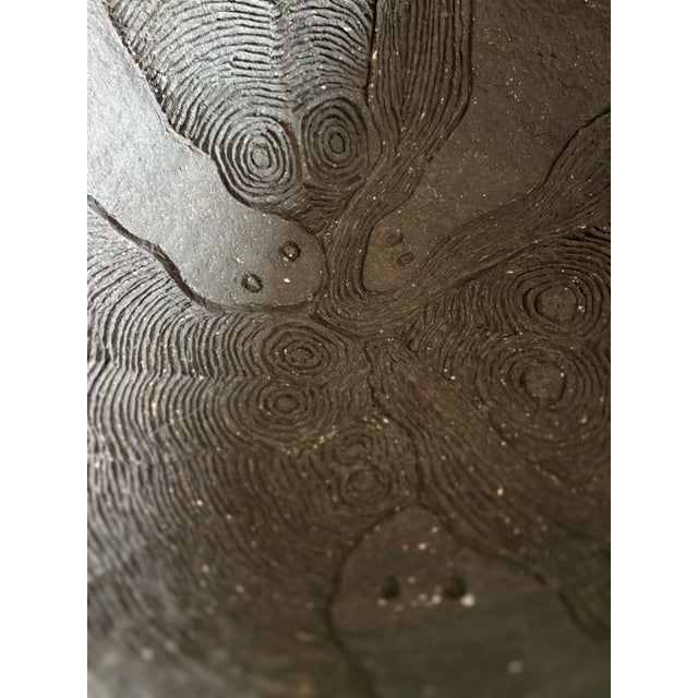 Large Brutalist Stoneware Bowl by Birte Beck Omme, Denmark, 1970s For Sale - Image 4 of 10