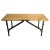French Foldable Coffee Table in Poplar and Iron, 1970s For Sale - Image 10 of 10