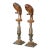 Pair of Mid 19th Century Italian Carved and Painted Parrot Candlestick Stands For Sale