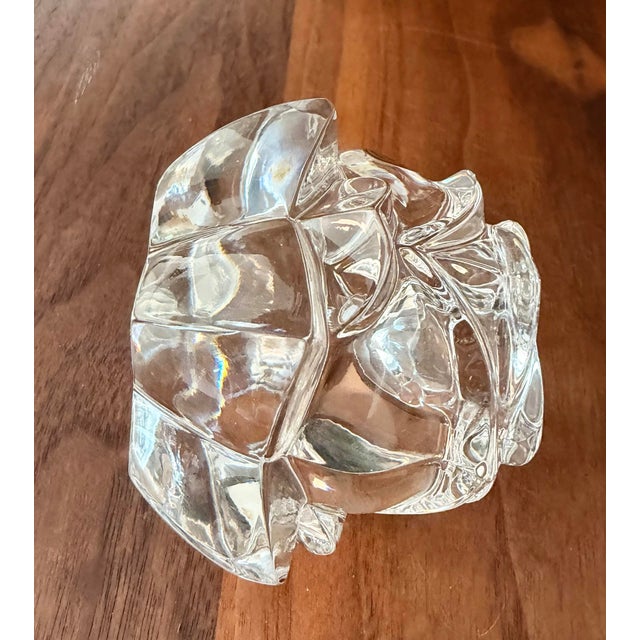 Vintage Gorham Rose Petal Full Lead Crystal Candlestick, West Germany-Original Box For Sale - Image 9 of 12