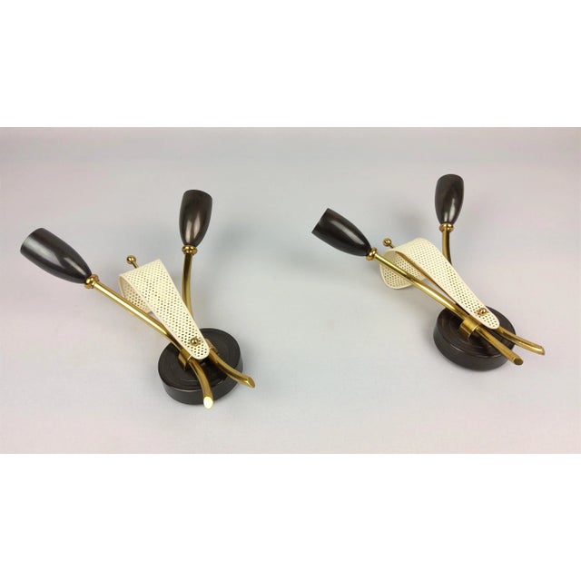 Vintage Wall Sconces by Kobis & Lorence, 1950s, Set of 2 For Sale - Image 3 of 13