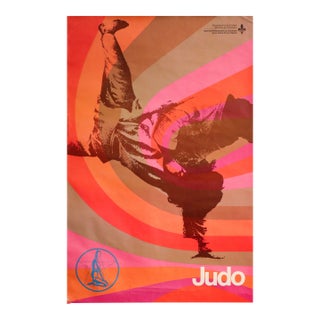 1970s Martial Arts Poster - Judo - Government of Quebec, Ministry of Education (Haut-Commissariat À La Jeunnesse)- Guy Lalumière For Sale