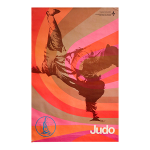 1970s Martial Arts Poster - Judo - Government of Quebec, Ministry of Education (Haut-Commissariat À La Jeunnesse)- Guy Lalumière