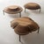 Dome Collection Coffee Table by Sebastiano Bottos Unique Dimensions: Ø 90 x H 33 cm Materials: Elm-veneered plywood, metal...