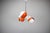 Czechoslovak Space Age Orange and Opaline Glass Chandelier from Napako, 1970s For Sale - Image 12 of 17