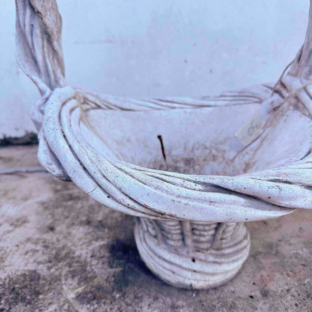 2-Piece Decorative Weave Garden Basket Pot Height: 55 Width: 36 Depth: 41 This piece is attributed to the mentioned...