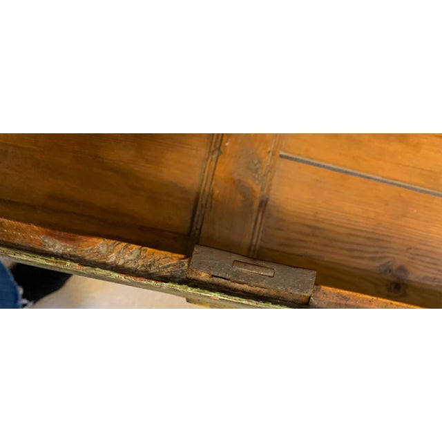 Early 20th Century Rustic European Green Painted Chest of Drawers For Sale In Minneapolis - Image 6 of 18