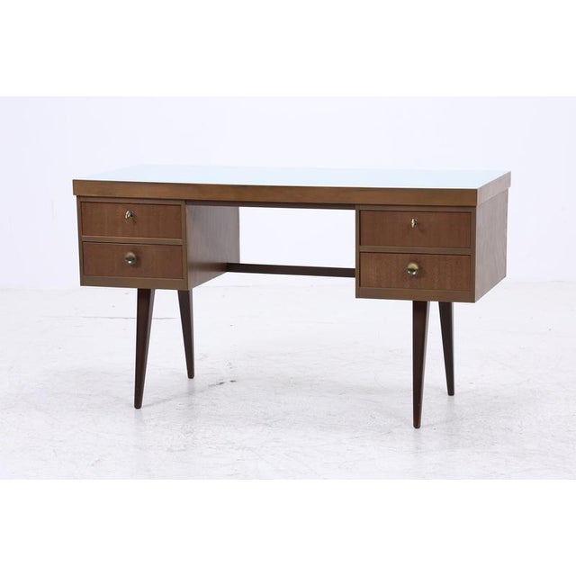 1960s Mid-Century Desk with Formica Surface and Drawers, 1950s-1960s For Sale - Image 5 of 14