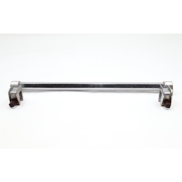 Vintage 13.25 In. Kohler Nickeled Brass Towel Bar For Sale - Image 4 of 4