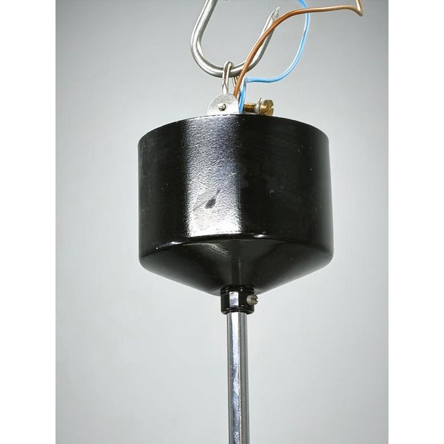 Modernist Black Glass Pendant Light from Napako, Czechoslovakia, 1960s For Sale - Image 13 of 16