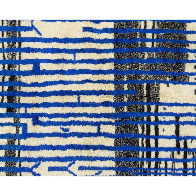 Hand-Knotted Wool Rug by Azele Studio For Sale - Image 9 of 10